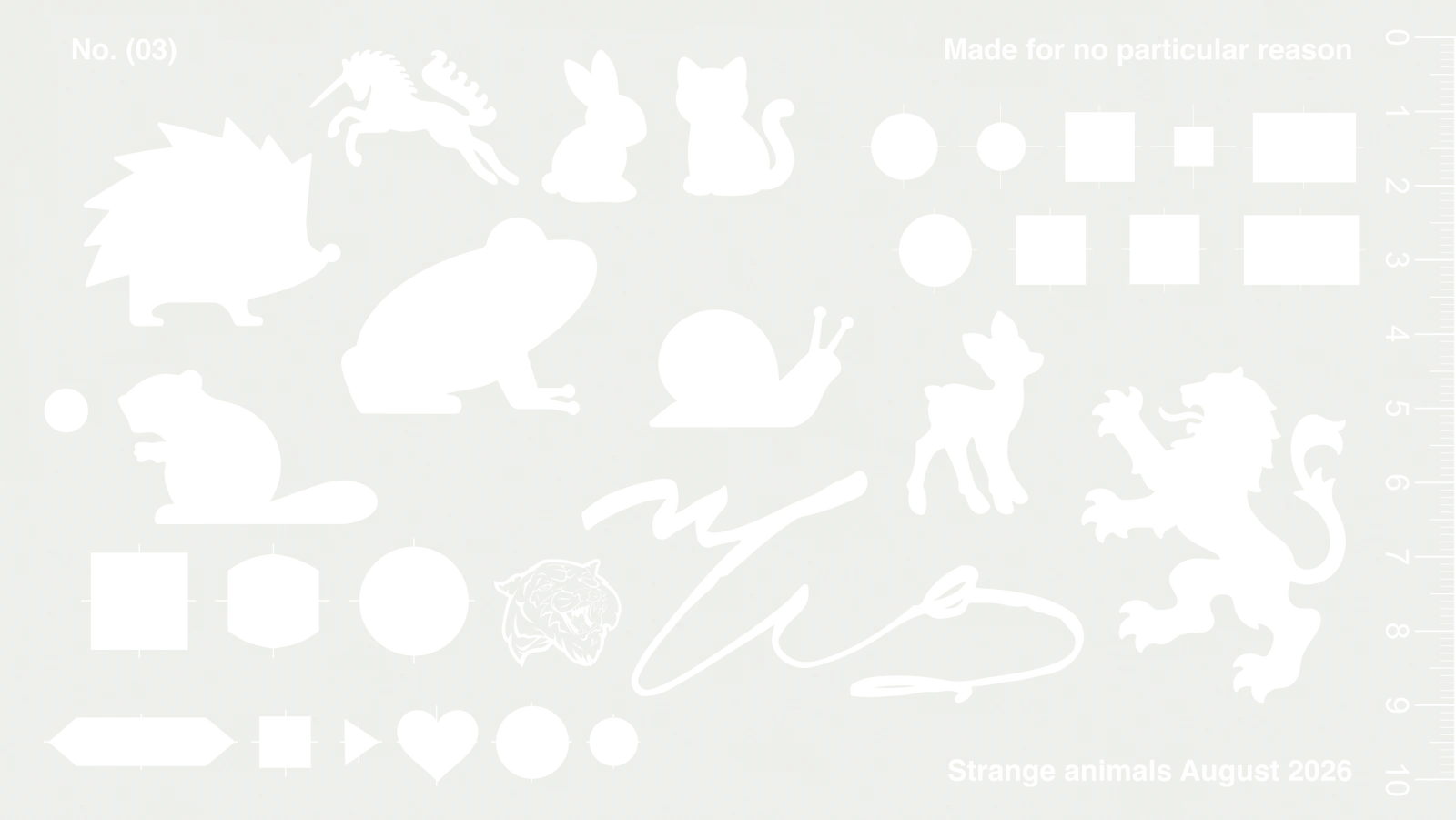 Ruler No. (03), Strange animals